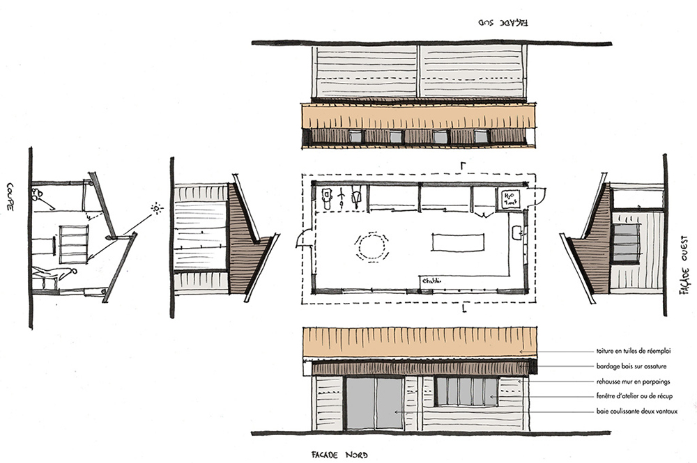 Transformation d'un garage en pool-house